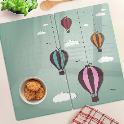 Snijplanken glas Heteluchtballonnen