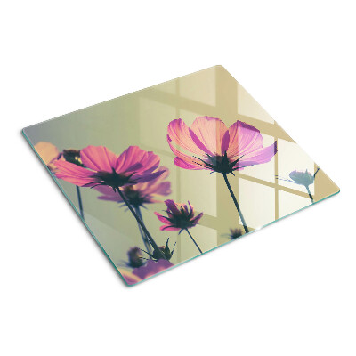 Glazen snijplanken Bloemen in pasteltinten