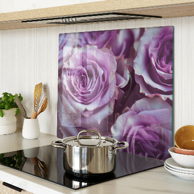 Snijplanken glas Rozen in paarse tinten