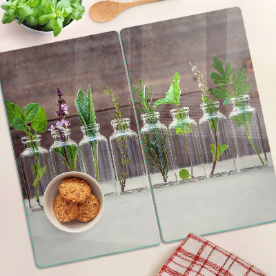 Snijplanken glas Planten in flessen