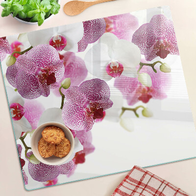 Glazen snijplanken Orchideeën voor het raam