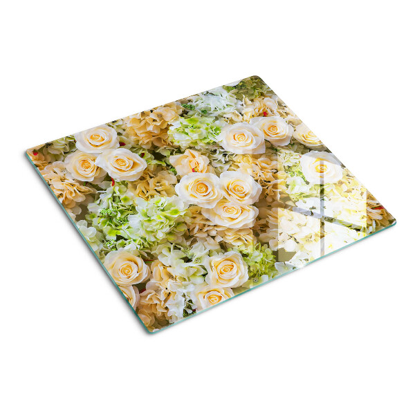 Glazen snijplanken Bloemen in pasteltinten