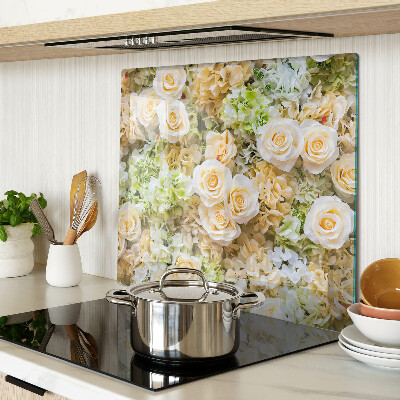 Glazen snijplanken Bloemen in pasteltinten