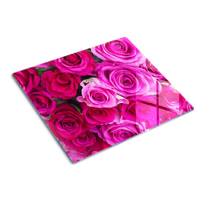 Glazen snijplanken Rozen in tinten roze