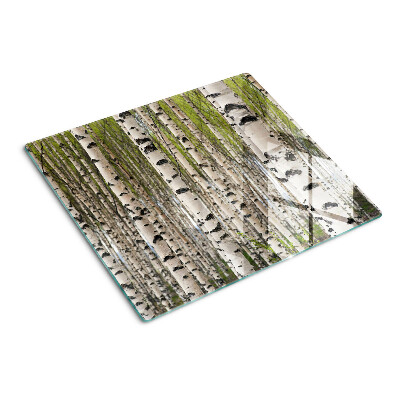 Snijplanken glas Witte berken in het bos