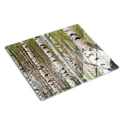 Snijplanken glas Witte berken in het bos