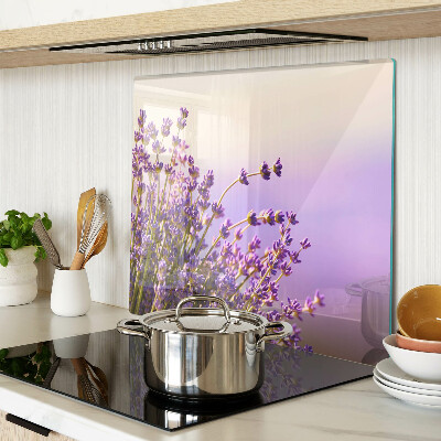 Snijplanken glas Lavendelbloemen in het raam