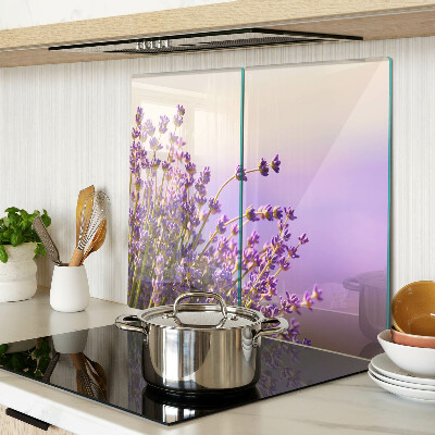 Snijplanken glas Lavendelbloemen in het raam