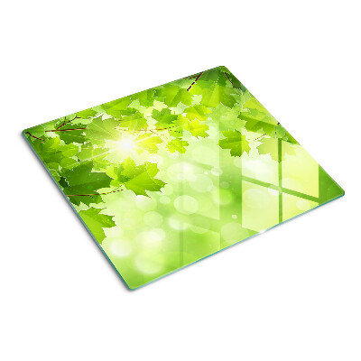 Snijplanken glas Bladeren in de zonnestralen