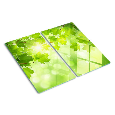 Snijplanken glas Bladeren in de zonnestralen
