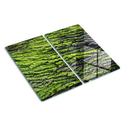 Glazen snijplanken Groene boomschors