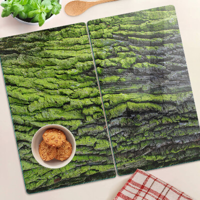 Glazen snijplanken Groene boomschors