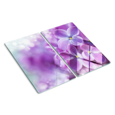 Glazen snijplanken Bloemen in paarse tinten