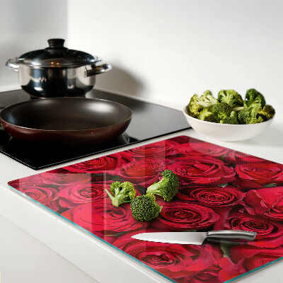 Snijplanken glas Rode rozen