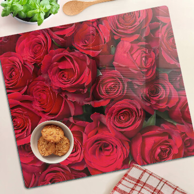 Snijplanken glas Rode rozen