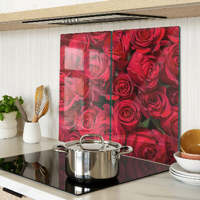 Snijplanken glas Rode rozen