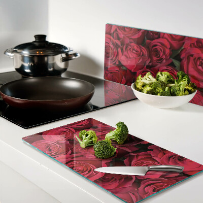 Snijplanken glas Rode rozen