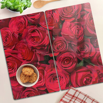 Snijplanken glas Rode rozen