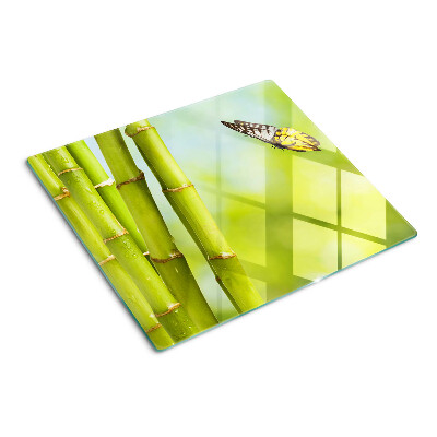 Snijplanken glas Bamboe en vlinderontwerp