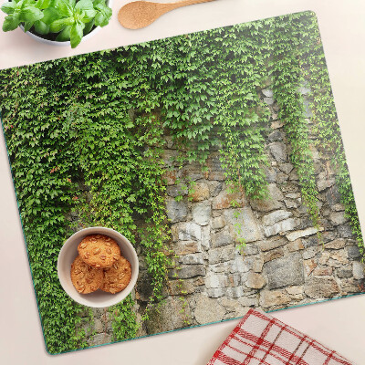 Snijplanken glas Groene muur met mos