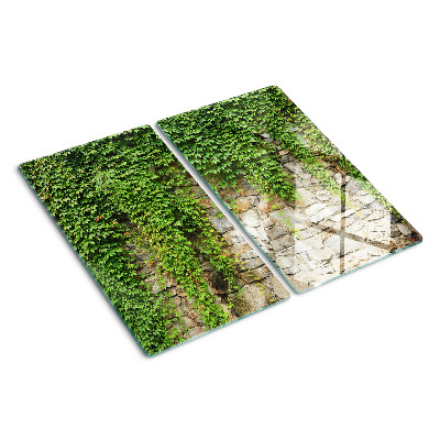 Snijplanken glas Groene muur met mos