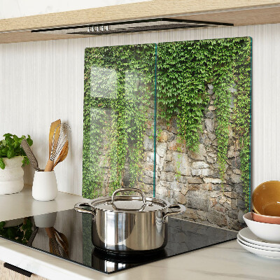 Snijplanken glas Groene muur met mos