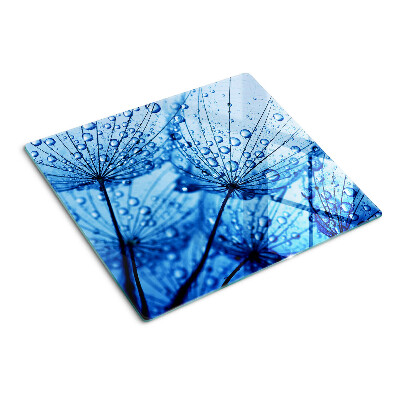 Snijplanken glas Bloemen met waterdruppels