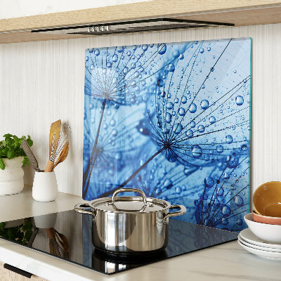 Snijplanken glas Bloemen met waterdruppels