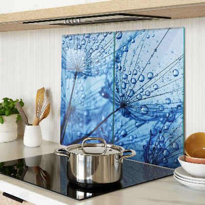 Snijplanken glas Bloemen met waterdruppels