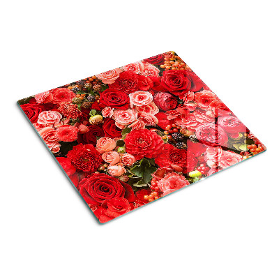Snijplanken glas Bloemenpatroon met rozen