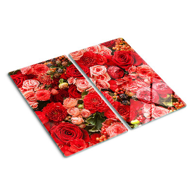 Snijplanken glas Bloemenpatroon met rozen