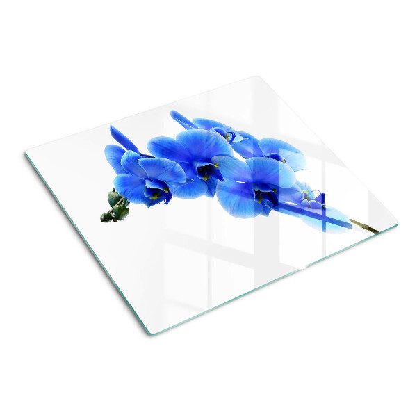 Snijplanken glas Blauwe orchideeën
