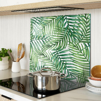 Snijplanken glas Palmbladeren in tinten groen