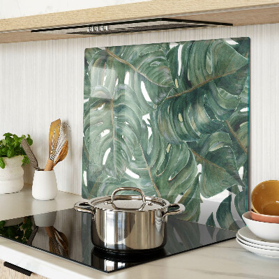 Glazen snijplanken Monstera bladeren