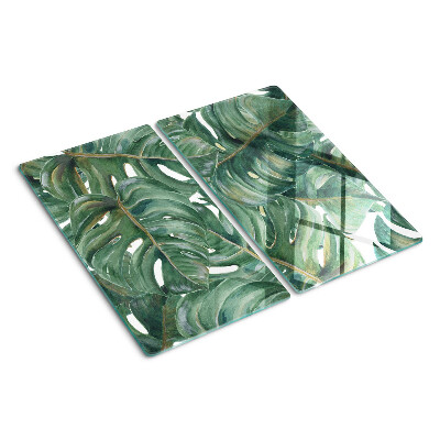 Glazen snijplanken Monstera bladeren