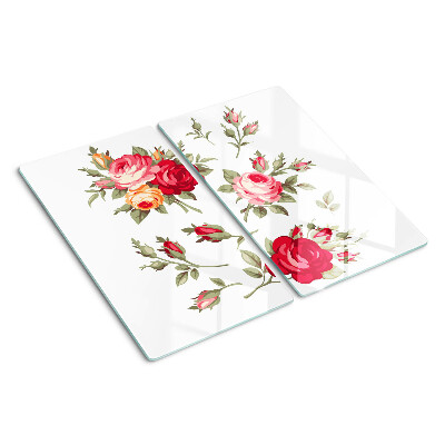 Snijplanken glas Vintage rozen