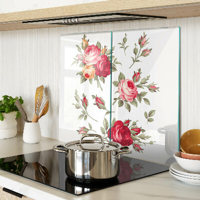 Snijplanken glas Vintage rozen