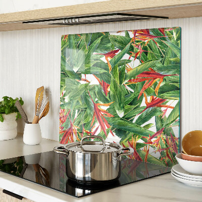 Snijplanken glas Tropische bladeren en bloemen