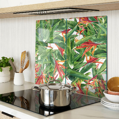 Snijplanken glas Tropische bladeren en bloemen