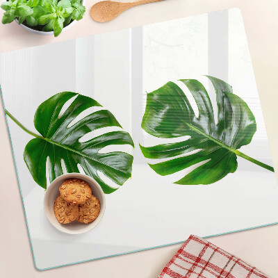 Snijplanken glas Monstera bladeren
