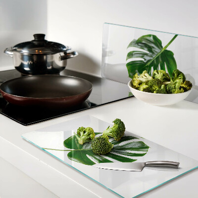 Snijplanken glas Monstera bladeren