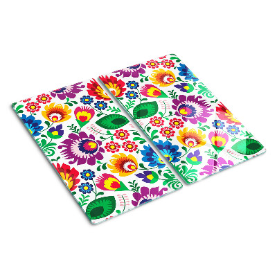 Snijplanken glas Bloemenvolkspatroon