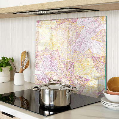 Snijplanken glas Bloemenpatroon in pastelkleuren