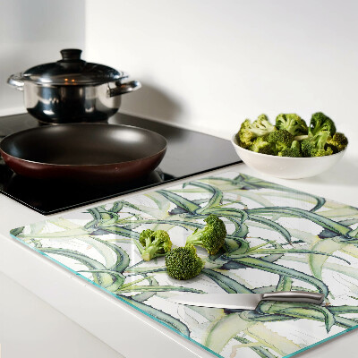 Snijplanken glas Aquarelstijl plantenbladeren
