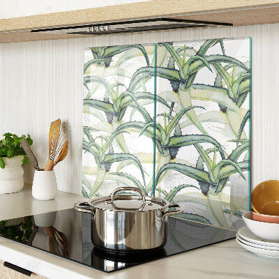 Snijplanken glas Aquarelstijl plantenbladeren