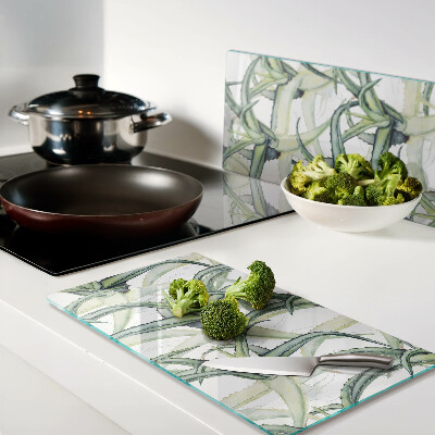 Snijplanken glas Aquarelstijl plantenbladeren