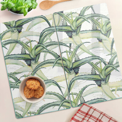 Snijplanken glas Aquarelstijl plantenbladeren