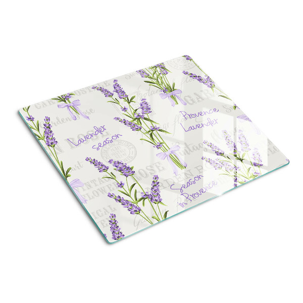 Snijplanken glas Lavendel en Provençaalse letters