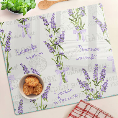 Snijplanken glas Lavendel en Provençaalse letters