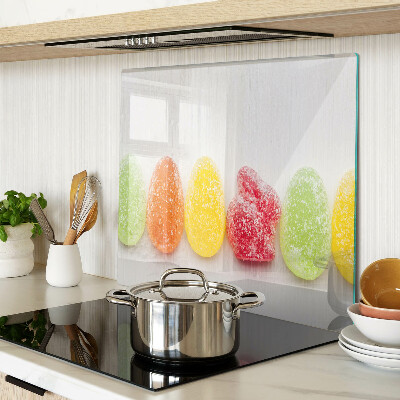 Glazen snijplanken Snoepjes in regenboogkleuren